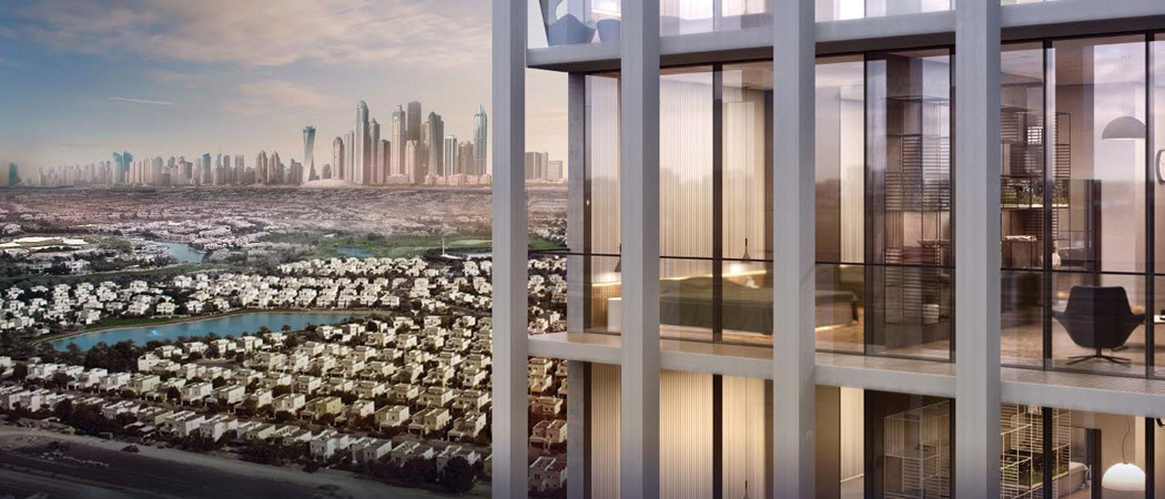 Bloom Towers balcony, Dubai, UAE